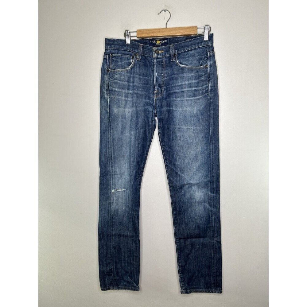 Lucky Brand Authentic Skinny Dark Blue Jeans Men's Size 32x32